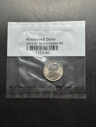 2013-P Uncirculated Roosevelt Dime In Littleton Package