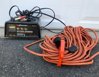 SCHUMACHER Battery Charger With Extension Cord