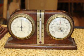 Vintage Mahogany Weather Instrument Cluster