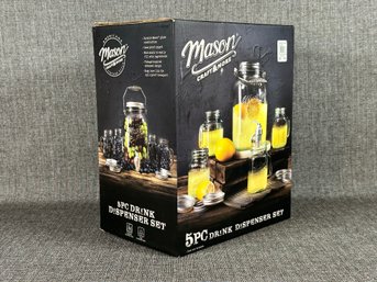 Mason 5-Piece Drink Dispenser Set In Original Box