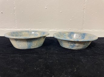 Pair Of Studio Art Pottery Bowls