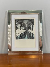 Original Woodcut By Carl Theodor Thieman 8x10 Frame Circa 1905