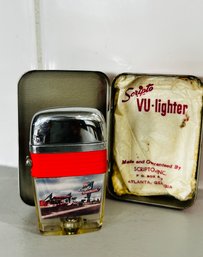 Antique Scripto VU Lighter CARROLS HAMBURGERS BURGER KING RARE