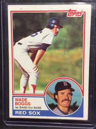 1983 Topps Wade Boggs Rookie Card - M
