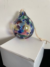 Handblown Multicolor Glass Orb