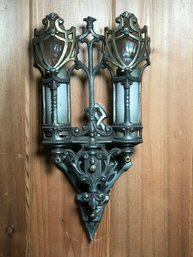 Four Fabulous Antique Art Deco Wall Sconces - From 5th Ave Headquarters Of Peugeot Automobiles In NYC