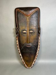 Tall Heavy Weighted Ceramic Tribal Mask