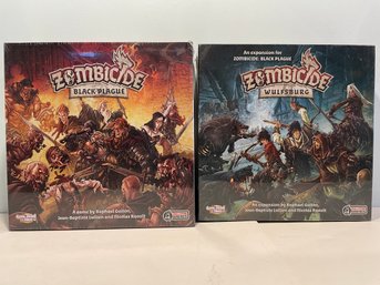 Zombicie Black Plague Board Game And Zombicide Wulfsburg Expansion . BOTH ARE SEALED.