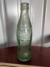 Small Vintage Green Coke Soda Bottle