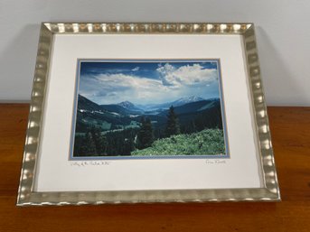 Signed Photo Celia Roberts 15x12 Valley Of Crested Butte Colorado Framed Matted Glass