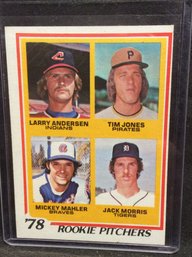 1978 Topps Jack Morris Rookie Card - M
