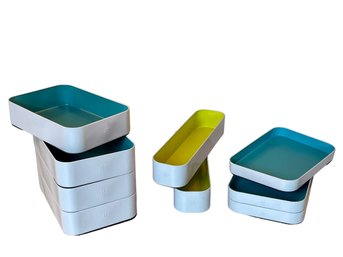 Three By Three Metal Organizing Bins - Stackable & Food Safe!