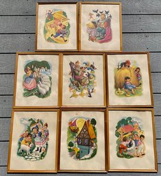 Framed Nursery Story Prints (8)