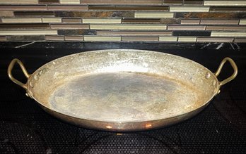 Villedieu Oval Copper Gratin/Roasting Pan- Made In France