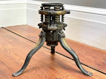 An Antique Brass Christmas Tree Stand