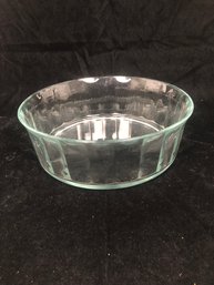 Clear Fluted Pattern Glass Bowl