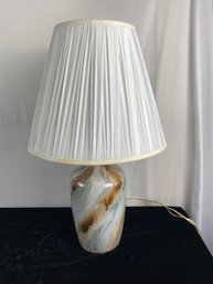 Modern Faux Marble Glazed Ceramic Table Lamp 1 Of 2