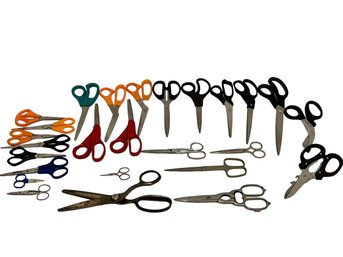 More Than 25 Pairs Of Scissors! Some Antique/vintage & From Europe