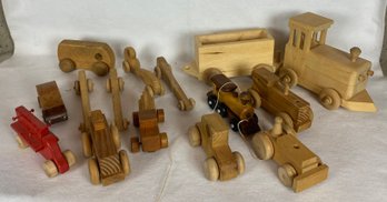 Wooden Toy Trains, Cars And More