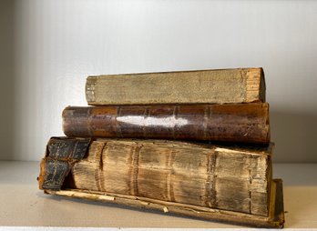 Trio Of Antiquarian Books - Including A 1776 Philosophical Enquiry Into The Origin Of Our Ideas