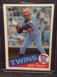 1985 Topps Kirby Puckett Rookie Card - M