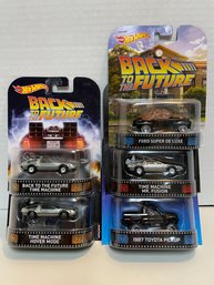 5 X Hot Wheel/ Mattel - 'BACK TO THE FUTURE ' Die Cast Cars. (#135)