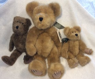 Lot Of 3 Boyds Bears & Friends Plush Teddy Bears - L