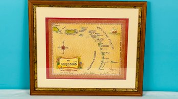 Art Print Of The Caribbean Islands In Frame