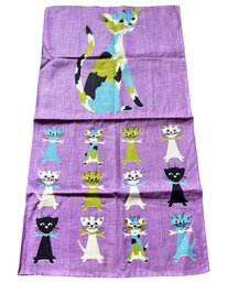 Vintage Tammis Keefe 100 Linen Kitchen Towel CATS & More CATS