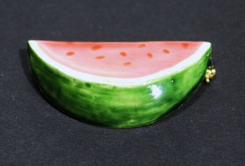 Originals By Robert Enamel Watermelon Brooch
