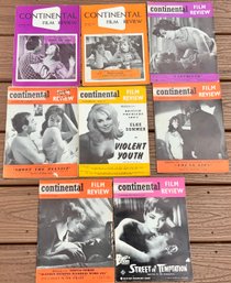 8 Vintage Continental Film Review Magazines ~ 1950s & 1960s ~