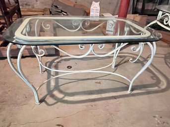 Vintage Rectangular Iron Patio Table