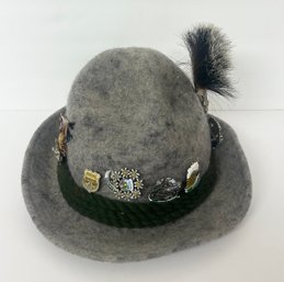 Grey German Felt Hat