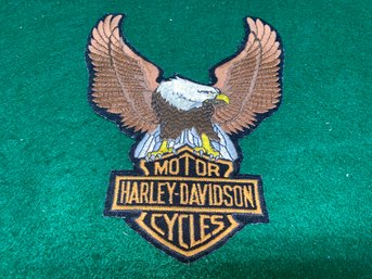 Huge Vintage Harley Davidson Patch For Jacket Back. Yes Shipping.