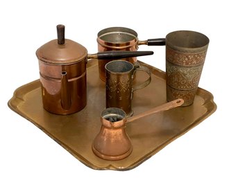 Serve Up Your Favorite Espresso Beverage With This Decorative Copper & Brass Collection