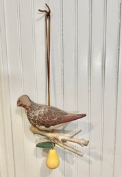 Wood Hand Painted Bird Hanging