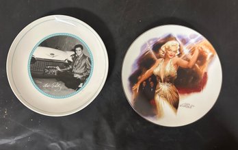 Elvis Presley Plate Signature Product Megatoys, Marilyn Monroe Rising Star 3rd Issue The Magic Of Marilyn.LPB4