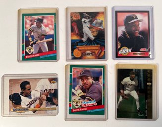 6 Barry Bonds Baseball Cards