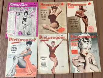 5 Vintage Picturegoer Magazines & 1 Picture Show Film Pictorials ~ 1950s & 1960s ~