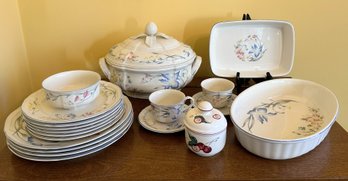 Grouping Of Villeroy And Boch Riviera China & Condiment Bowl, Luxembourg