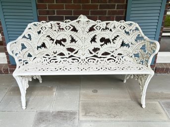 Vintage Brown Jordan For Smithsonian Metal Fern Bench