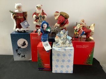 Santas And Snowmen Christmas Lot #3