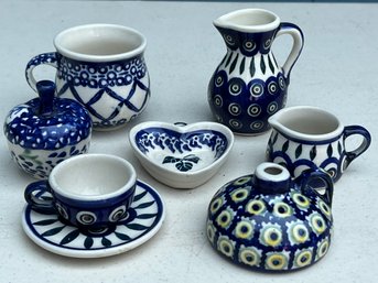 Handmade Polish Pottery Miniatures