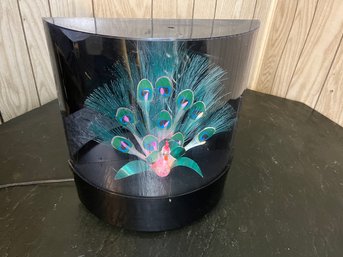1980s Fiber Optic Peacock Light
