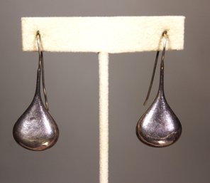 1980 Sterling Silver Drop Pierced Earrings