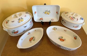 Five Fruit Oven To Table Dishes