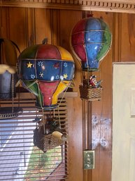TWO HOT AIR BALLOON MUSIC BOXES