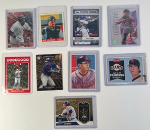 Lot Of 9 Miscellaneous Baseball Cards Including Rodriguez, Cabrera, Wright And More