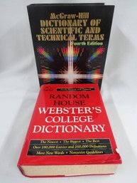 Dictionaries - Websters College Dictionary And Dictionary Of Scientific And Technical Terms