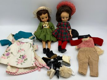 2 Vintage Betsy McCall Dolls With Clothes (J)